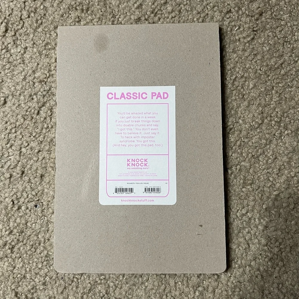 Knock Knock Weekly Note Pads